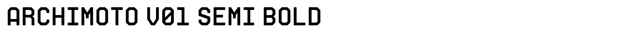 Archimoto V01 Semi Bold image